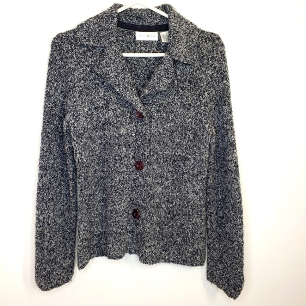 Preswick & Moore Wool Blend Button Up Cardigan Small